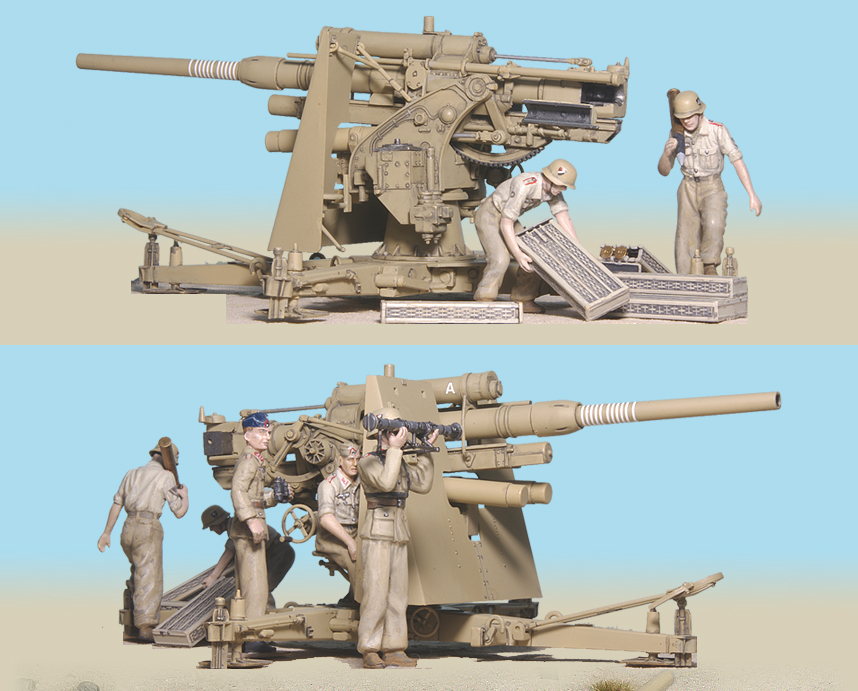 1:35 scale Flak 36 with crew by Tamiya