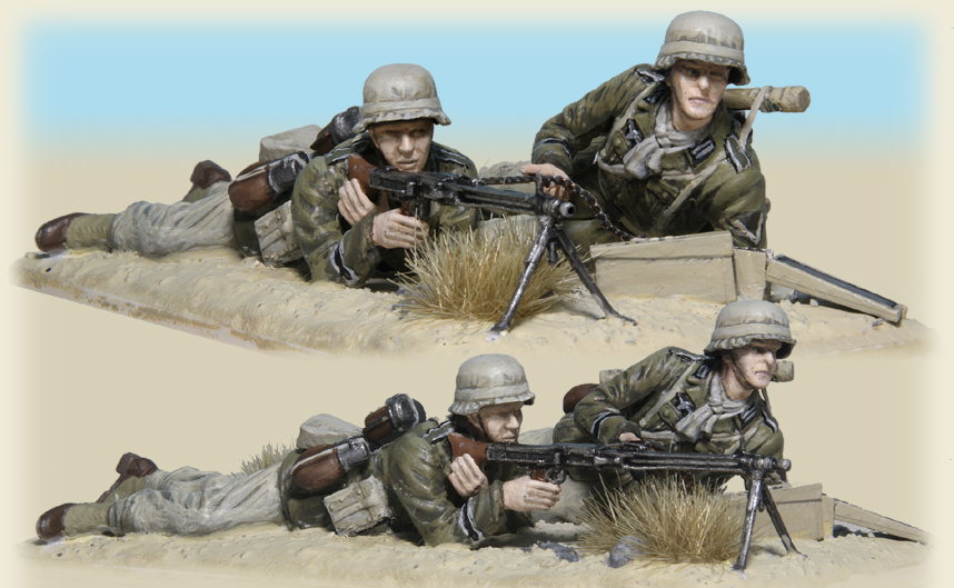 Afrika Korps MG Team by Dragon Models