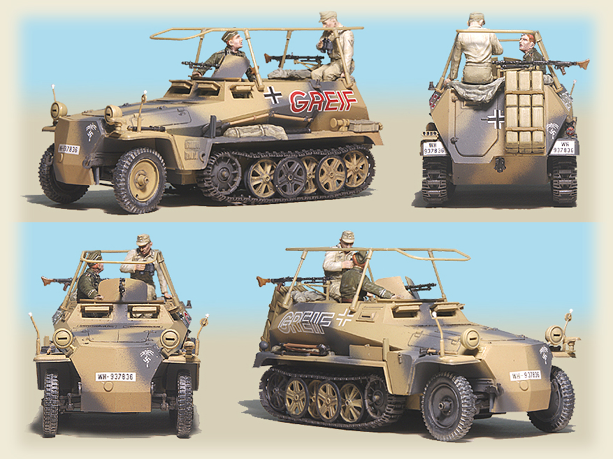 1:35 scale figures included with Tamiya's Sd.Kfz. 250  GREIF