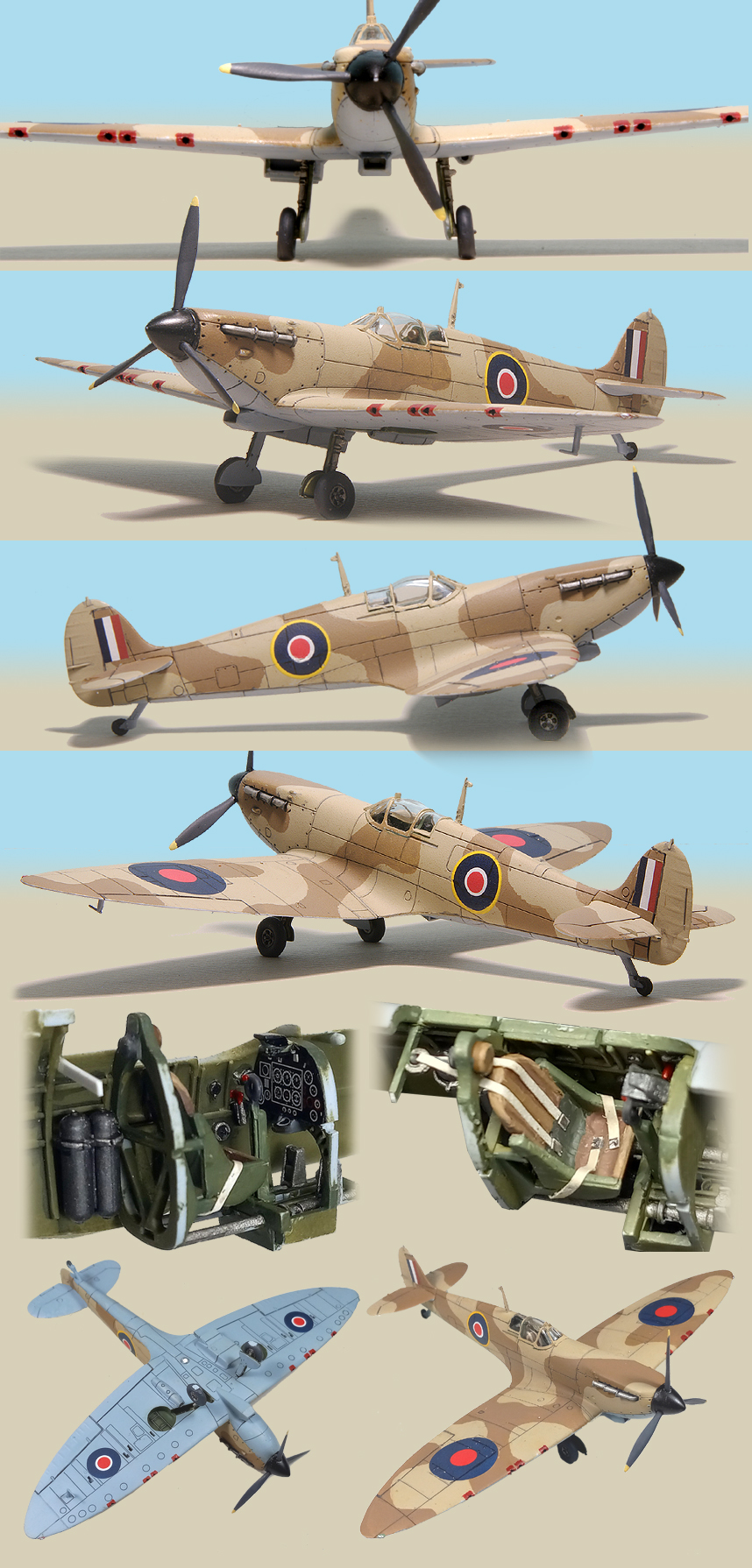 Hornby/Airfix 1/72 scale Spitfire Mk I Pro Built