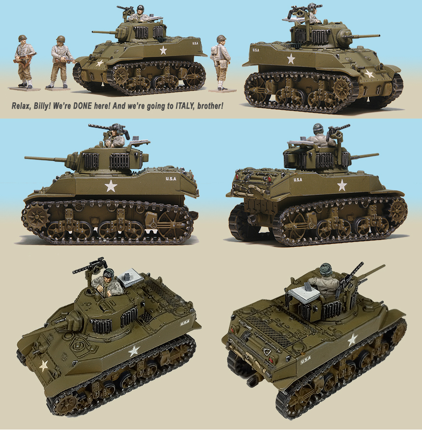 1:72 scale M5A1 Stuart - Plastic Soldier